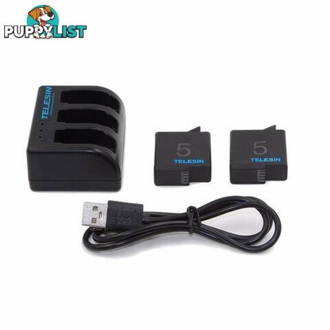 HERO5 3 Slot Battery Charger + 2pcs 1220 mAh Li-ion Battery