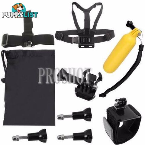 9 in 1 Chest Belt + Wrist Belt + Head Strap + Float Bobber set fo