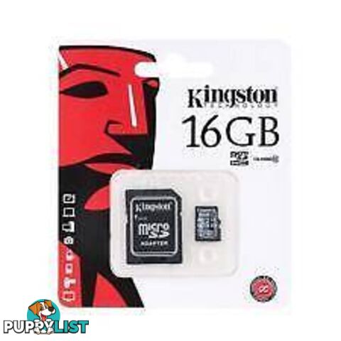 Kingston 16G Micro SD Class 10 with Adaptor