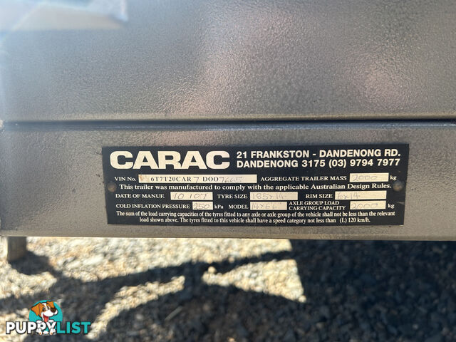 Car trailer -CARAC as new condition