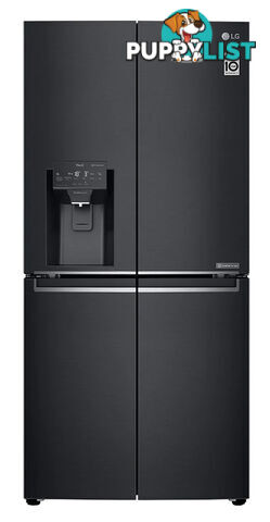 LG 506L Slim French Door Fridge Non Plumbed Ice & Water Dispenser - GF-L570MBNL - LG - L-GF-L570MBNL