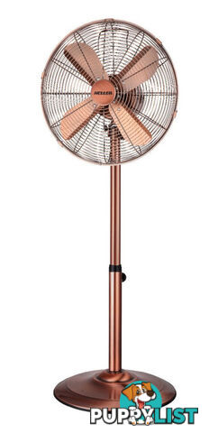 Heller 45cm Metal Pedestal Fan - Copper - MPF45 - Heller - H-MPF45