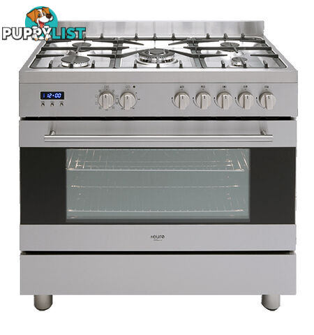 Euro Appliances 90cm Dual Freestanding Cooker - EV900DPSX - Euro Appliances - E-EV900DPSX