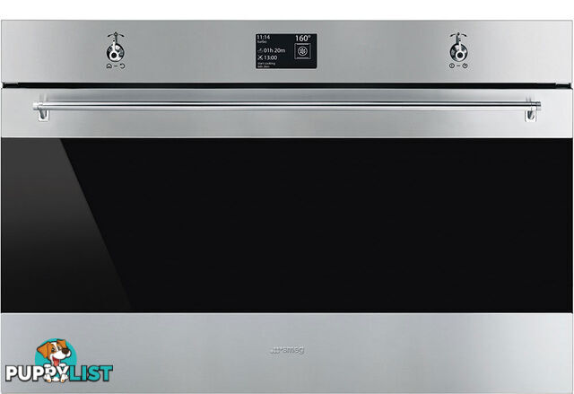 Smeg 90cm Pyrolytic Oven - SFP9395X1 - Smeg - S-SFP9395X1