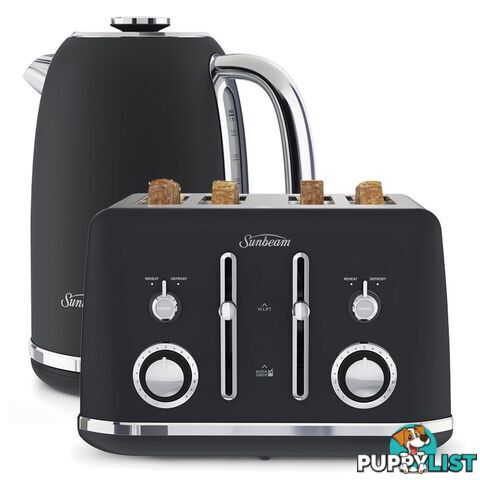 Sunbeam Alinea Kettle & Toaster Pack- Black Canyon - Sunbeam - S-KE2800K + TA2740K