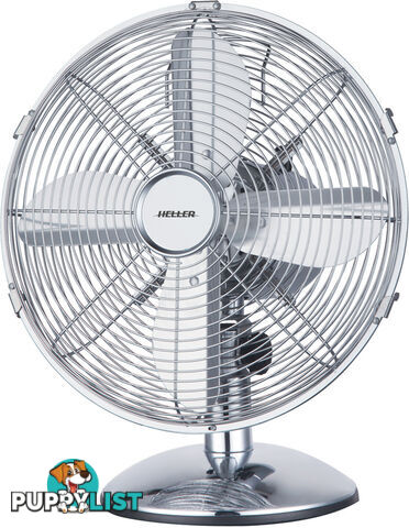 Heller 30cm Metal Desk Fan (Chrome) - MDF30CH - Heller - H-MDF30CH