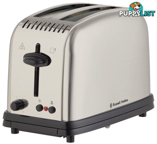 Russell Hobbs Classic 2 Slice Toaster - Brushed - RHT12BRU - Russell Hobbs - R-RHT12BRU