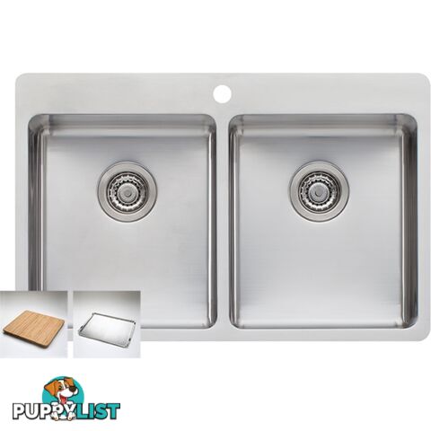 Oliveri Sonetto Double Bowl Topmount Sink - SN1064 - Oliveri - O-SN1064