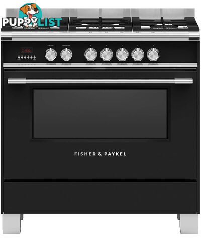 Fisher & Paykel 90cm Freestanding Dual Fuel Cooker - OR90SCG4B1 - Fisher & Paykel - F-OR90SCG4B1