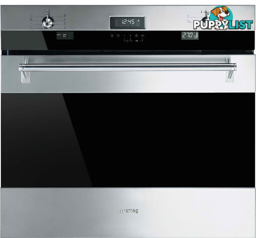 Smeg 76cm Classic Pyrolytic Oven - SOA330X1 - Smeg - S-SOA330X1