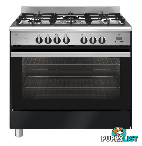 Emilia 90cm Dual Fuel Cooker - Black - EM965GEN - Emilia - E-EM965GEN