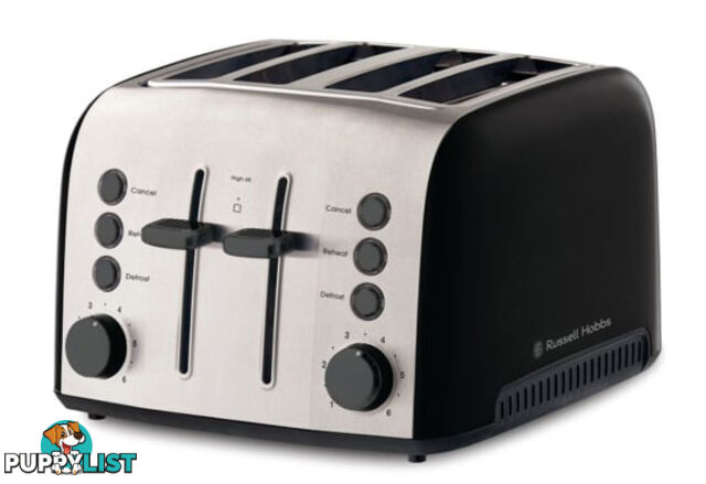 Russell Hobbs Brooklyn 4-slice Toaster - RHT94BLK - Russell Hobbs - R-RHT94BLK