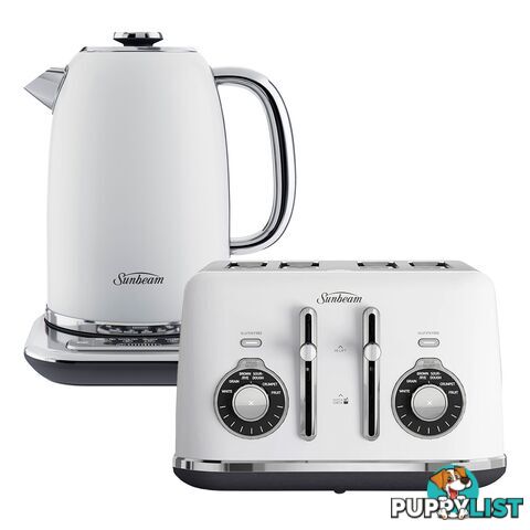 Sunbeam Alinea Select Kettle & Toaster Pack- White - Sunbeam - S-KE2800W + TA2840W