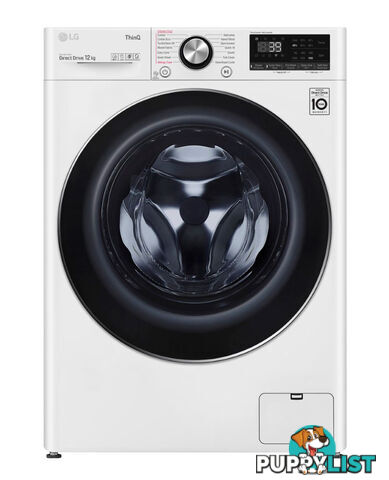 LG 12kg Front Load Washer - WV9-1412W - LG - L-WV9-1412W