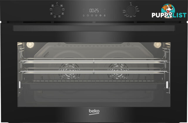 Beko 90cm Twin Fan Built-In Oven - BBO91271MDX - Beko - B-BBO91271MDX