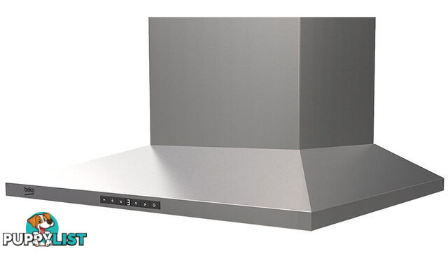 Beko 90cm Slim Pyramid Rangehood - BRH90CX - Beko - B-BRH90CX