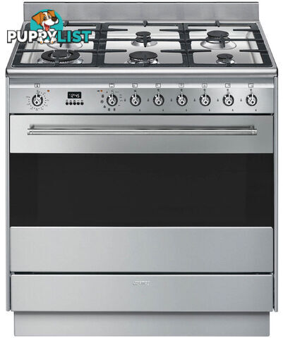 Smeg 90cm Dual Fuel Pyrolitic Cooker - FSP9610X - Smeg - S-FSP9610X