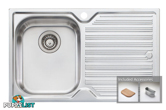 Oliveri Diaz Single Bowl Sink - DZ121 1TH - Oliveri - O-DZ121 1TH