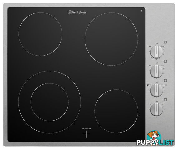 Westinghouse 60cm 4 Zone Ceramic Cooktop - WHC642SC - Westinghouse - W-WHC642SC