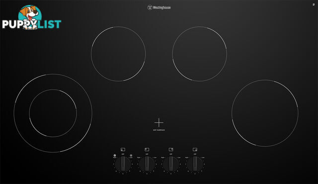 Westinghouse 90cm 4 Zone Ceramic Cooktop - WHC942BC - Westinghouse - W-WHC942BC