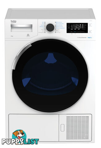 Beko 8kg Sensor Hybrid Heat Pump Dryer - BDP83HW - Beko - B-BDP83HW