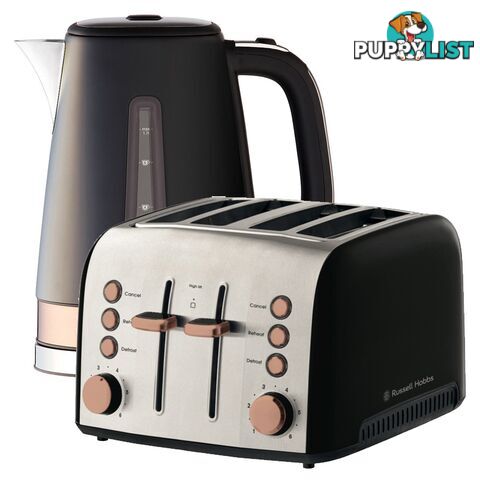 Russell Hobbs Brooklyn Kettle + Toaster Pack - Copper - Russell Hobbs - R-RHK92COP + RHT94COP