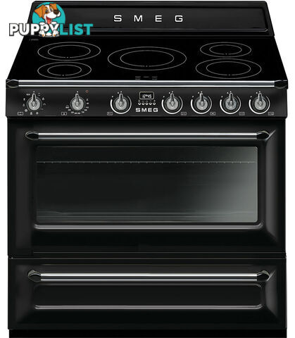 Smeg 90cm Victoria Induction Freestanding Cooker - TR90IBL9 - Smeg - S-TR90IBL9