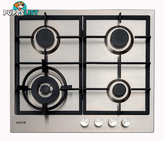 Euro Appliances 60cm Gas Slimline Cooktop - E60CTWX - Euro Appliances - E-E60CTWX