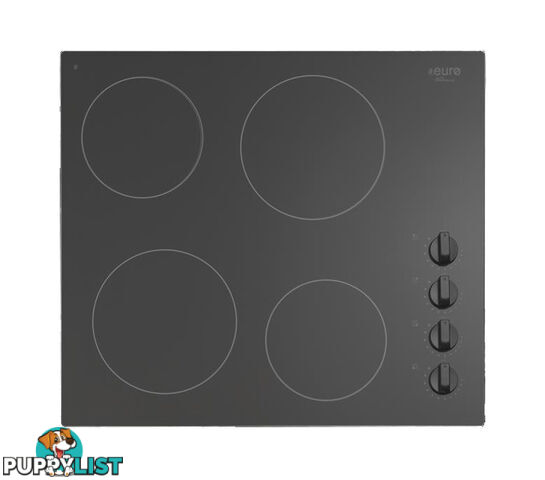 Euro Appliances 60cm Ceran Electric Cooktop - ECT600CB - Euro Appliances - E-ECT600CB