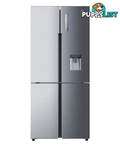 Haier 466L Quad Door Fridge with Water Dispenser Stainless Steel - HRF516YHS - Haier - H-HRF516YHS