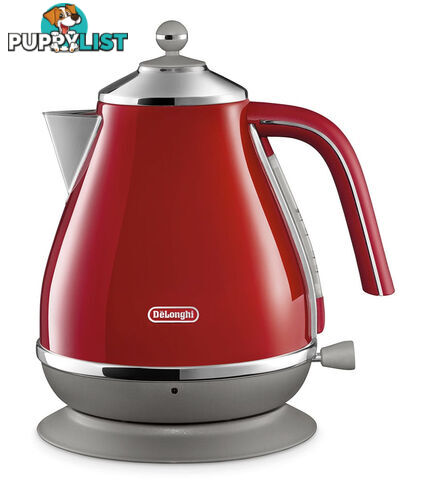 DeLonghi Icona Capitals Kettle - Tokyo Red - KBOC2001R - DeLonghi - D-KBOC2001R