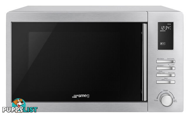 Smeg 34L Convection Microwave Oven - SAM34CXI - Smeg - S-SAM34CXI