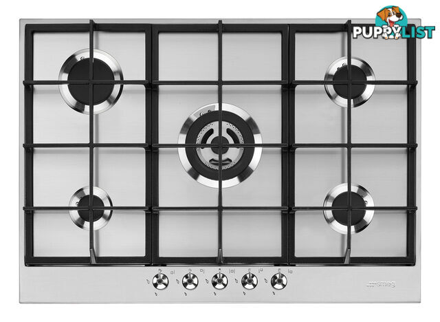 Smeg 72cm Classic Gas Cooktop - PX375AU - Smeg - S-PX375AU