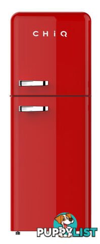 CHiQ 202L Retro Top Mount Fridge Red - CRTM197NR -SYDNEY ONLY- - CHiQ - C-CRTM197NR