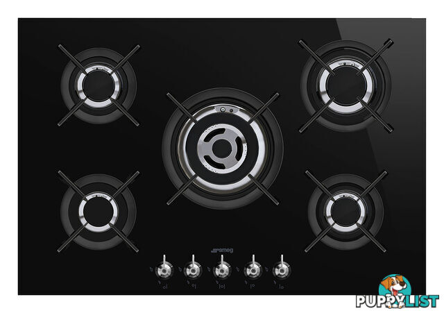 Smeg 75cm Gas Cooktop - PV375CNAU - Smeg - S-PV375CNAU