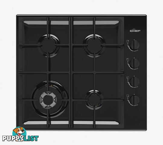 Chef 60cm 4 Burner Gas Cooktop - CHG644DC - Chef - C-CHG644DC