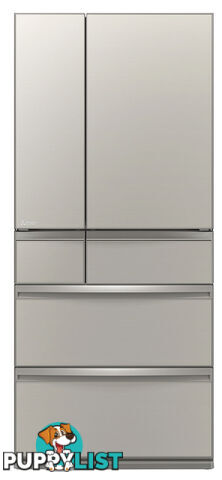 Mitsubishi 700L Multi Drawer Fridge - Argent Silver - MRWX700CSA - Mitsubishi - M-MRWX700CSA