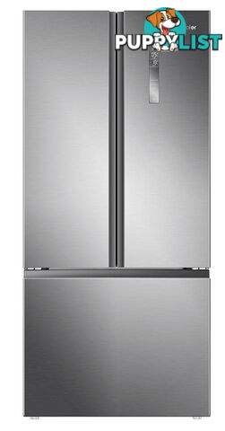 Haier 493L French Door Frost Free Fridge Stainless Steel HRF520FS - Haier - H-HRF520FS