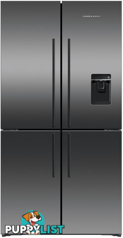 Fisher & Paykel 538L Quad Door Fridge - Black Stainless Steel - RF605QDUVB2 - Fisher & Paykel - F-RF605QDUVB2