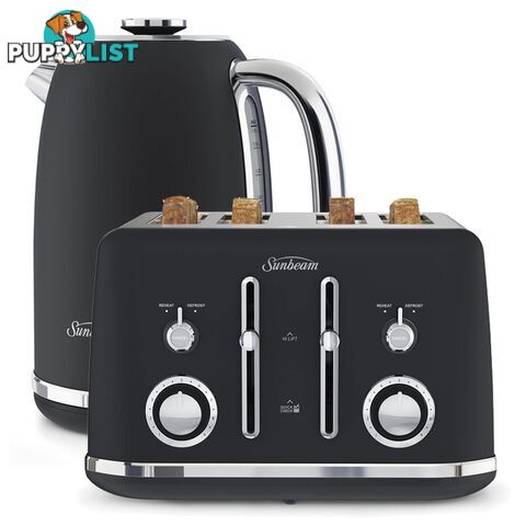 Sunbeam Alinea Kettle & Toaster Pack- Black Canyon - Sunbeam - S-KE2700K + TA2740K