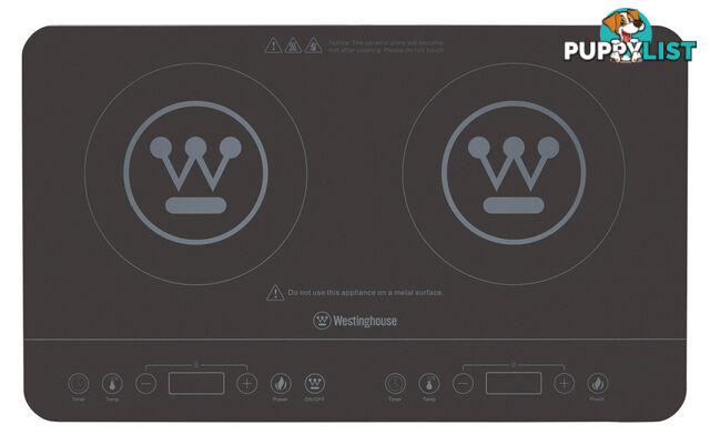 Westinghouse Twin Induction Cooktop - WHIC02K - Westinghouse - W-WHIC02K