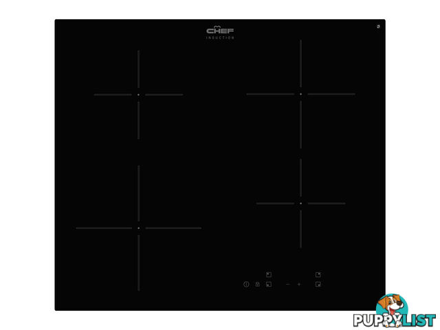 Chef 60cm 4 Zone Induction Cooktop - CHI644BB - Chef - C-CHI644BB