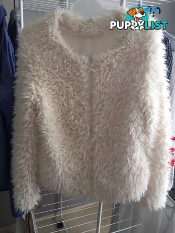 White Fur (fake) Jacket - Dress up