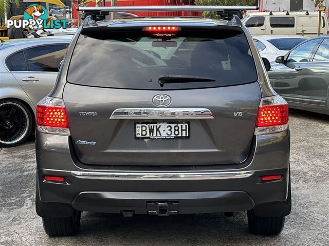 2013 TOYOTA KLUGER ALTITUDE FWD 7 SEAT GSU40R MY12 WAGON