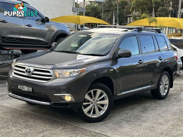 2013 TOYOTA KLUGER ALTITUDE FWD 7 SEAT GSU40R MY12 WAGON