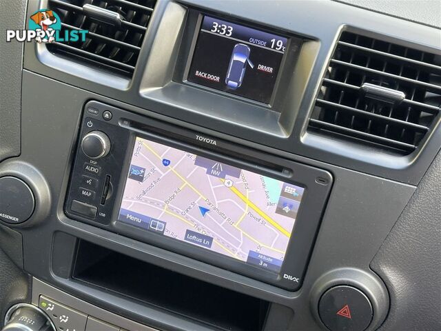 2013 TOYOTA KLUGER ALTITUDE FWD 7 SEAT GSU40R MY12 WAGON