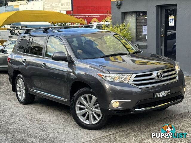 2013 TOYOTA KLUGER ALTITUDE FWD 7 SEAT GSU40R MY12 WAGON