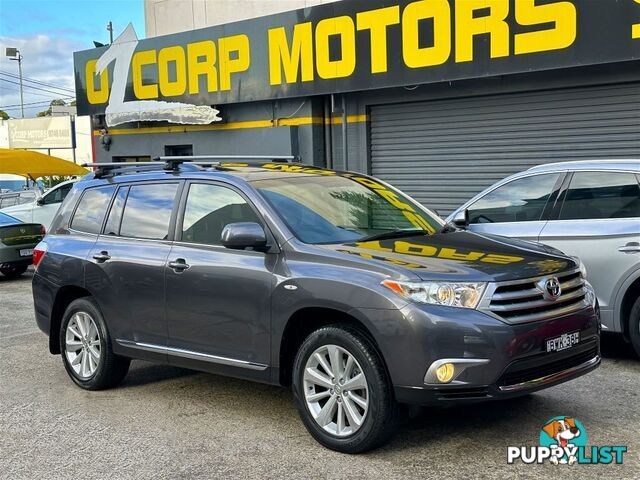 2013 TOYOTA KLUGER ALTITUDE FWD 7 SEAT GSU40R MY12 WAGON