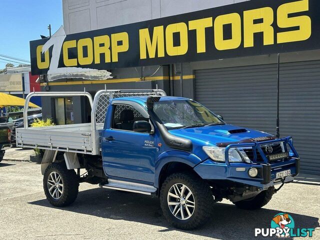 2013 TOYOTA HILUX SR (4X4) KUN26R MY12 UTE TRAY, 2 DOORS, 3 SEATS