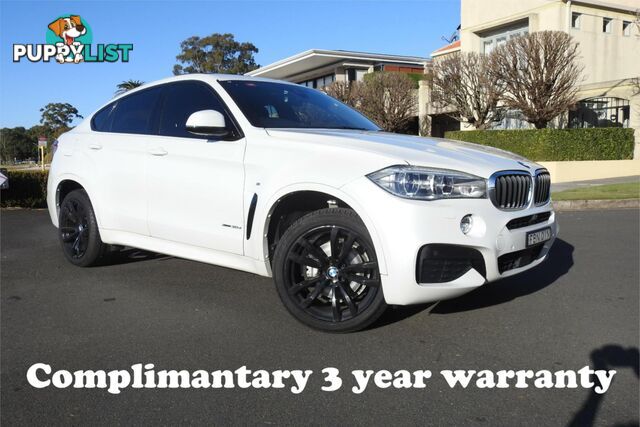 2018 BMW X6 XDRIVE30D F16MY18 4D COUPE